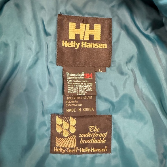 Helly Hansen Vintage Purple Retro Belted 80s 90s Snow Alpine Ski Jacket Women L - Picture 13 of 16